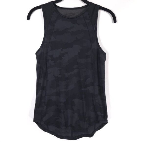 Lululemon Sculpt Tank Sequoia Camo Print Deep Coal Black No Size Tag SMALL‎ - Picture 8 of 12